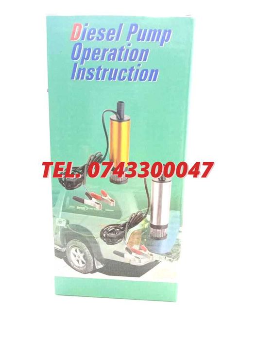 Pompa Submersibila Transfer Orice Lichid Vin Motorina 12lminut 12v