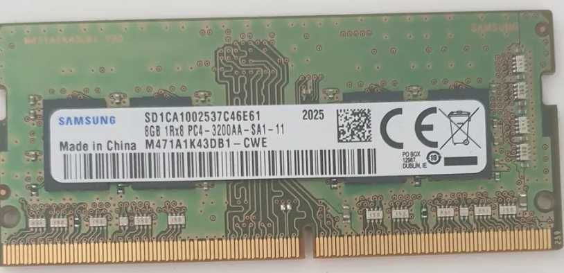 Memorie RAM Laptop Samsung 8 GB 3200mHz DDR4
