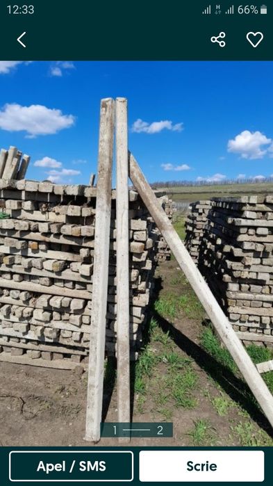 Șpalieri stilpisori de beton