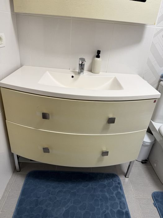 Mobilier baie sertar + chiuveta + oglinda