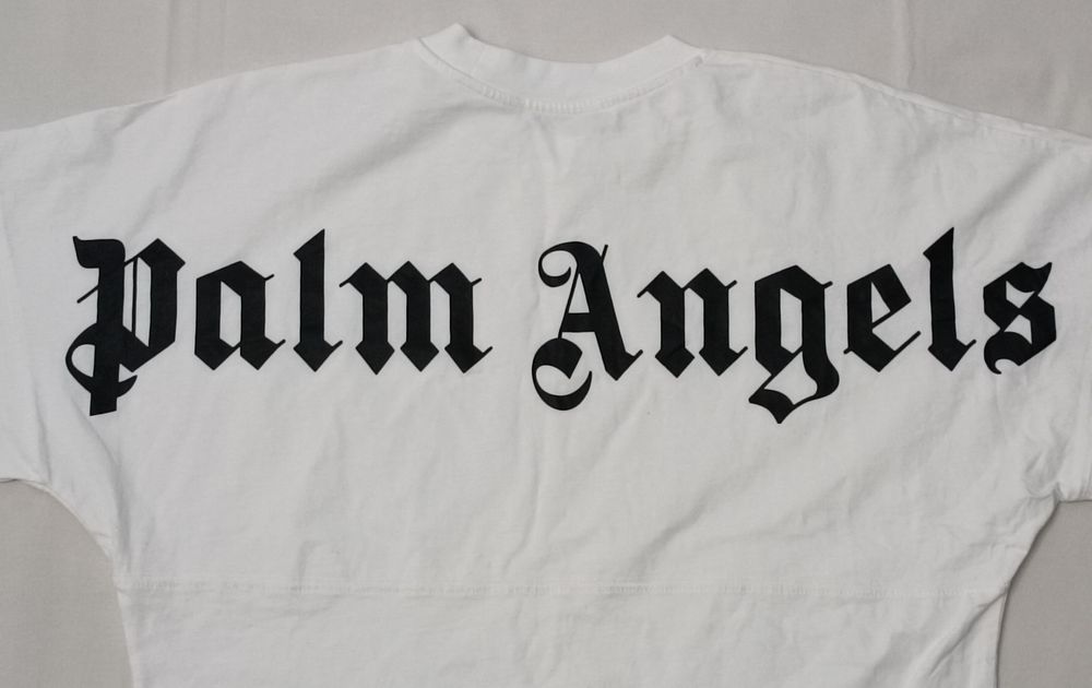 Palm Angels T-Shirt оригинална тениска S памучна бяла фланелка