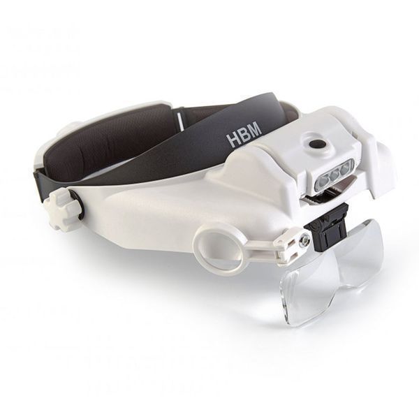 Очила за глава с 5 сменяеми лупи с led осветление нвм