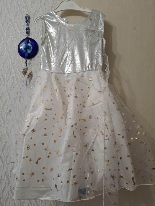 Платье нарядное Звёздочки, Снежинки