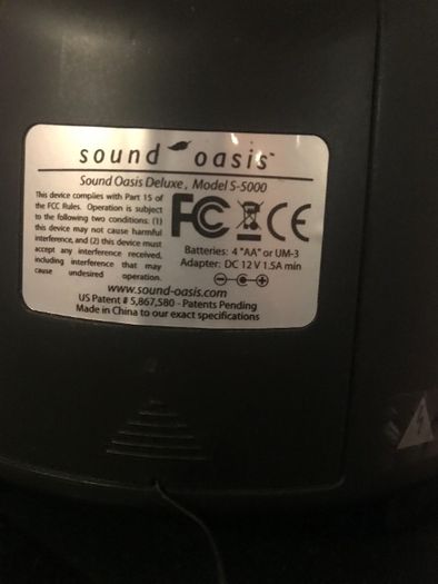 radio Sound Oasis Deluxe Model S-5000 functie terapie relaxare