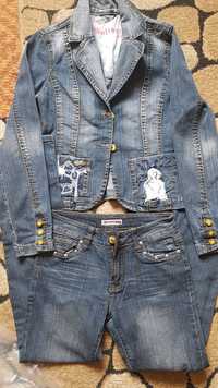 Шикарный джинсовый фирменный пакупали в бутике отдам за поь цены