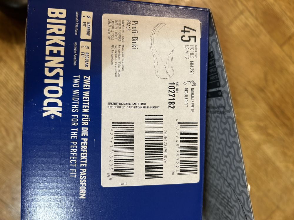 Работни чехли Brikenstok Profi Birki Fusion 1027182 Черен