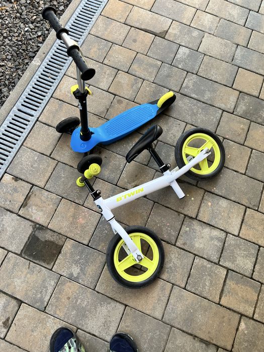 Trotinetă și bicicleta fără pedale