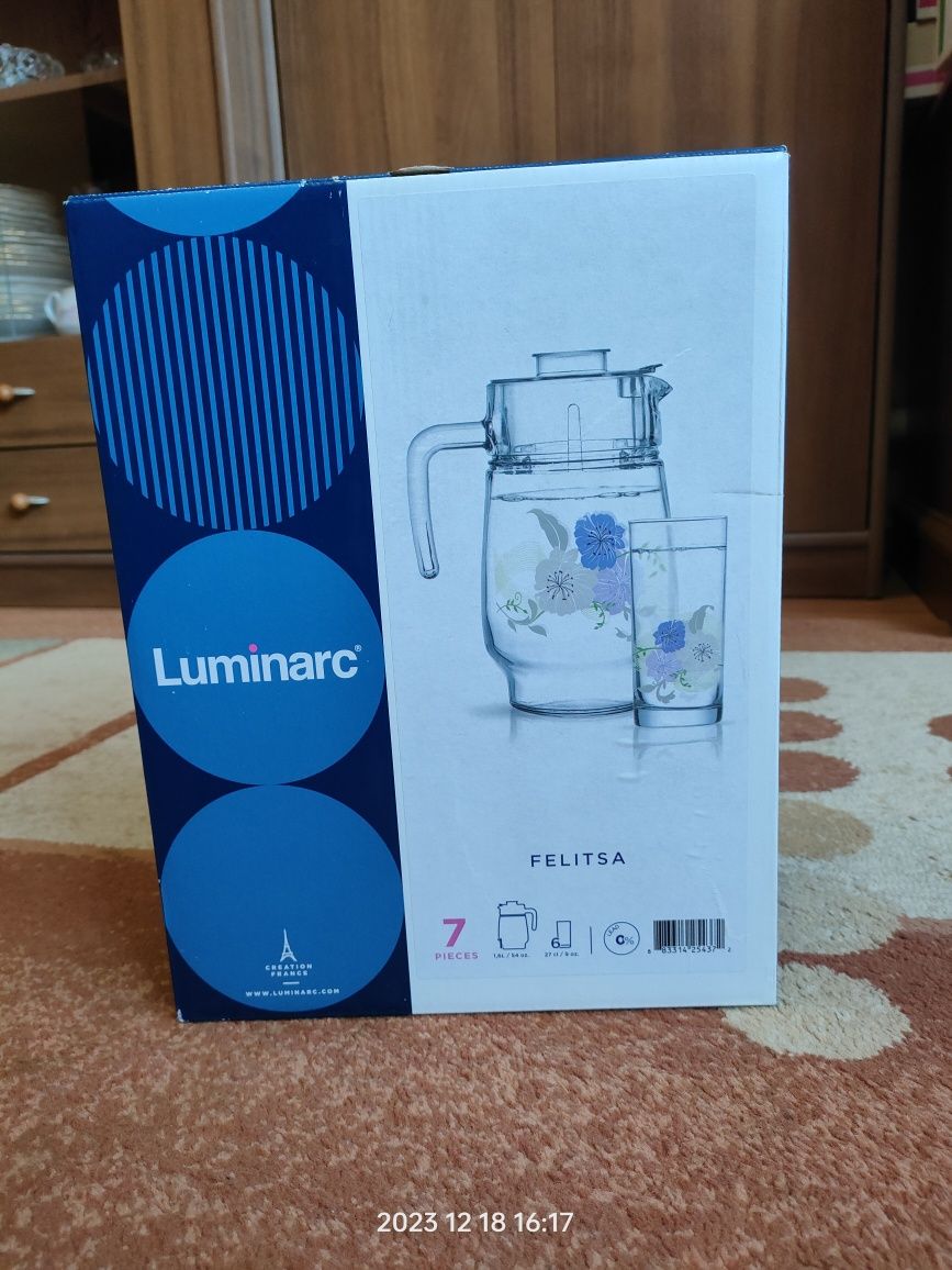 Набор Luminarc графин и 6 стаканов