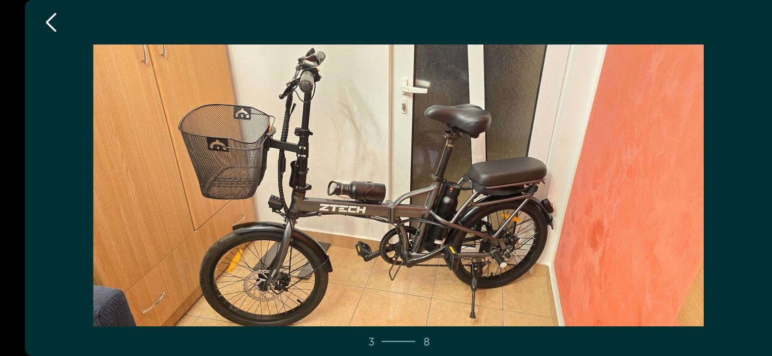Bicicleta electrică pliabila