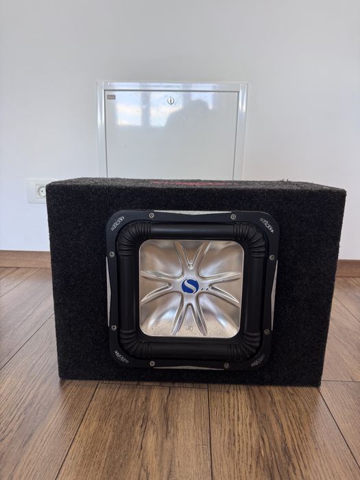 Subwoofer Kicker Solo Baric S10L7 cu amplificator Kicker KX300.2