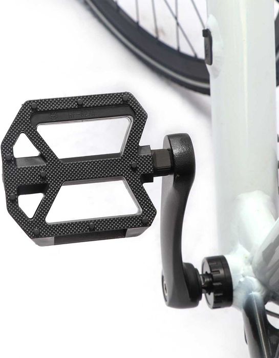 Pedale bicicletă AVASTA ax oțel cu reflector, anti-alunecare Set de 2