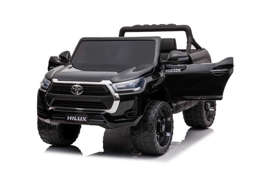 Masinuta electrica pentru 2 copii 4x4 Toyota Hilux 12V 14Ah, Black