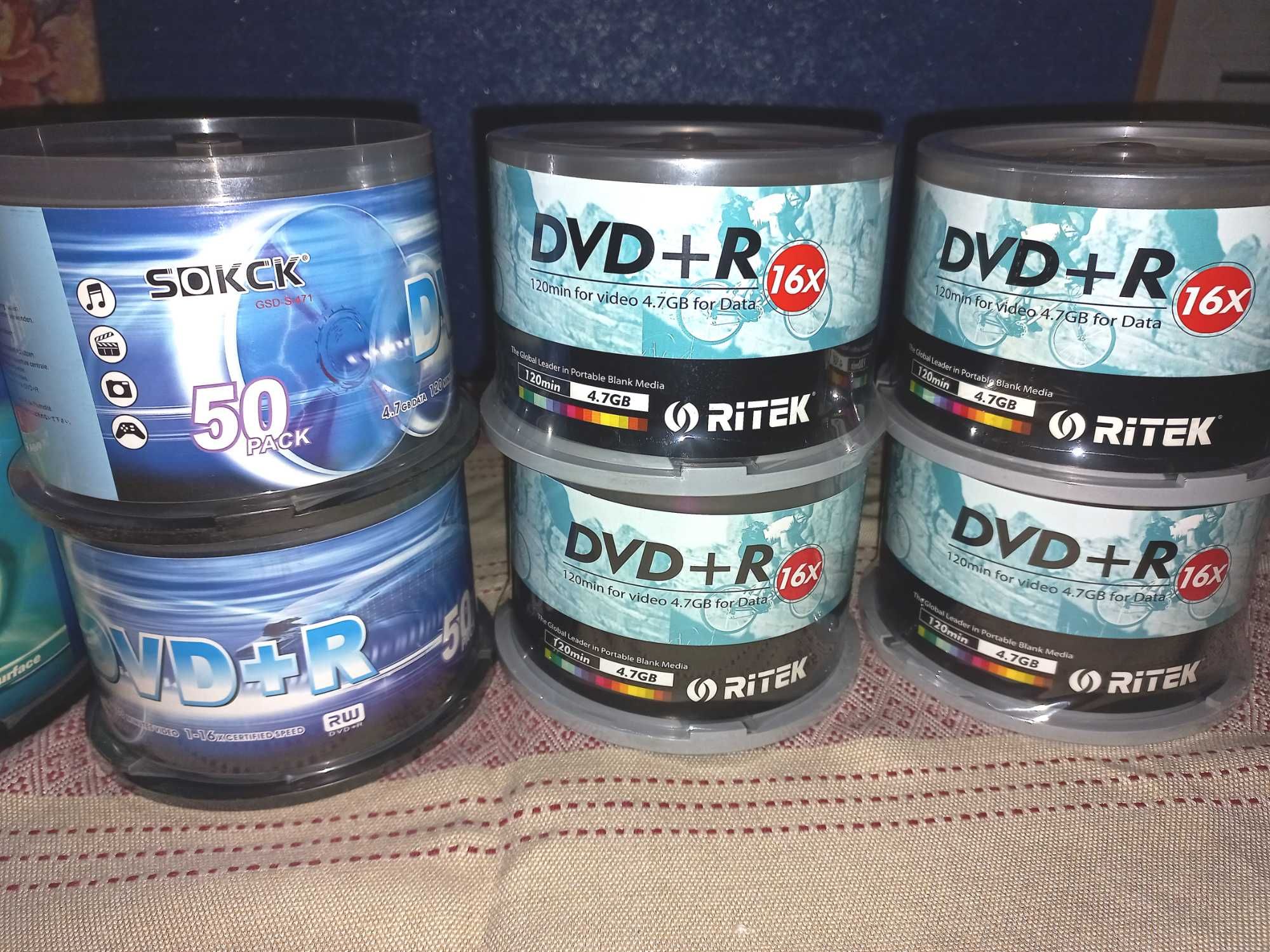 CD-R / DVD+R /Чистые/ Новые/В упаковке диски