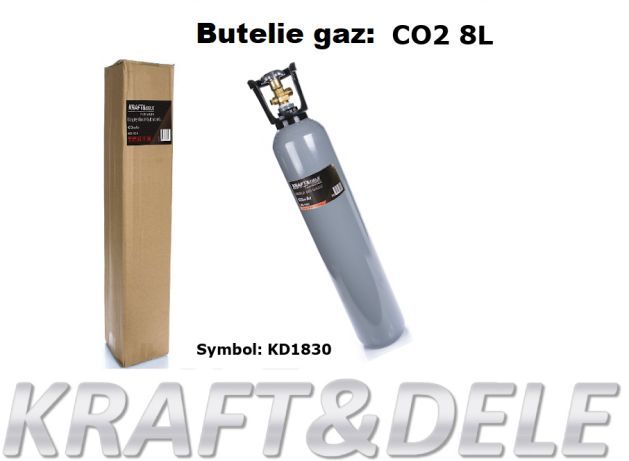 Butelie pentru ARG + CO2 - 8 L - KraftProfesional - KD1831 KRF