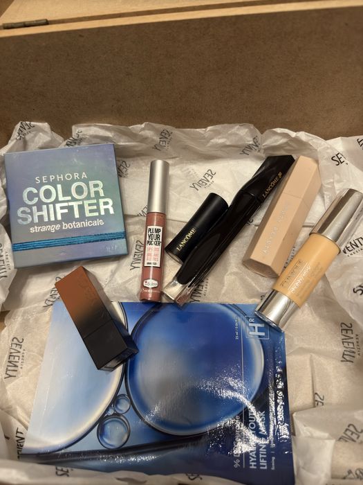 Лот козметика, Huda beauty, Lancome, Clarins, Fenty Beauty, Sephora