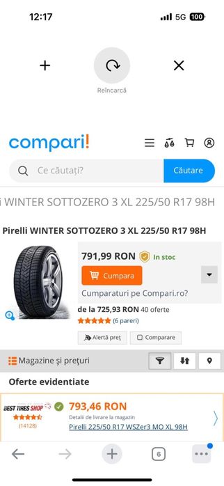 Jante BMW F25/30/31/32/33/36 + Anvelope Pirelli DOT 2023 Iarna