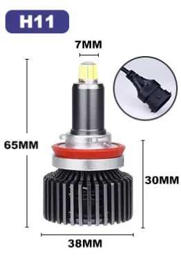 Лед крушки – Turbo Led H11 Canbus 360° ВИСОК клас CANBUS,Мощни /80W