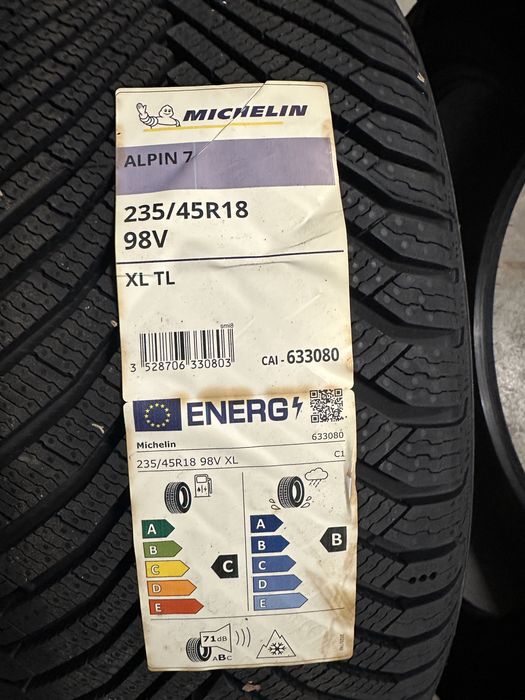 235/45/18  Michelin Alpin 7 Extra Load 2 броя