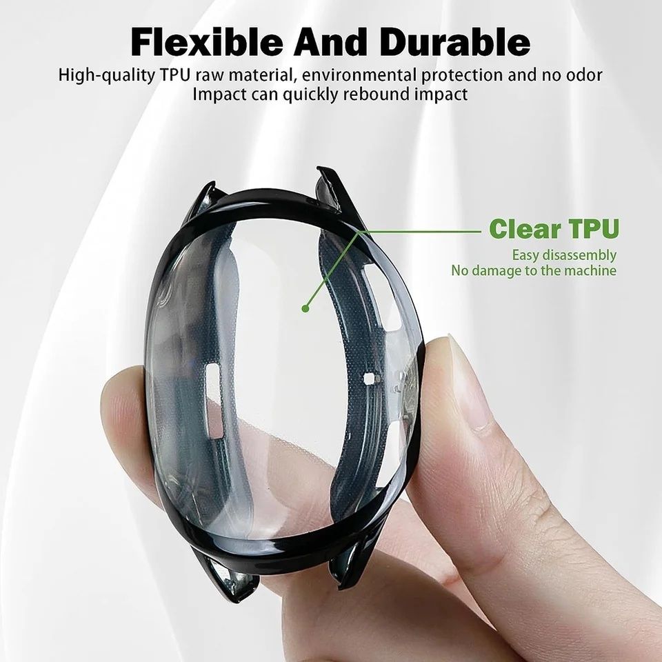 Samsung Galaxy Watch 7 6 / FE / Мек TPU силиконов кейс с протектор