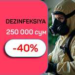Dezinfeksiya Дезинфекция klop burga chivin pashsha мух комар блох