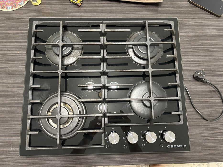 Газовая варочная панель Maunfeld, Б/У, СРОЧНО!