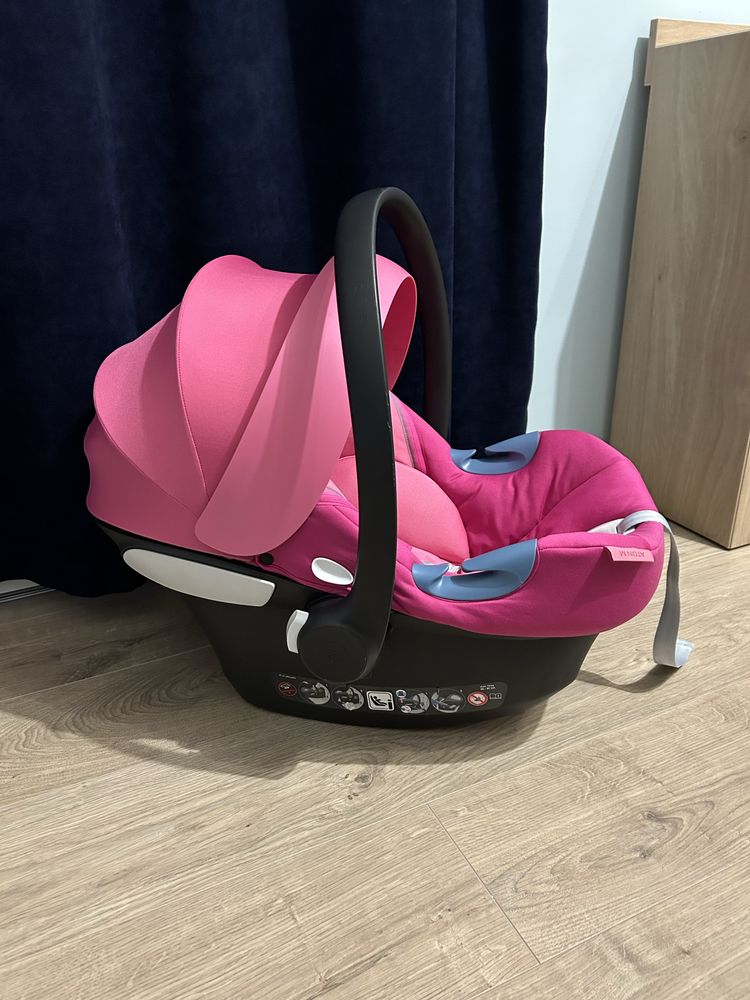 Столче за кола Cybex Aton M i-size 0-13 кг розово