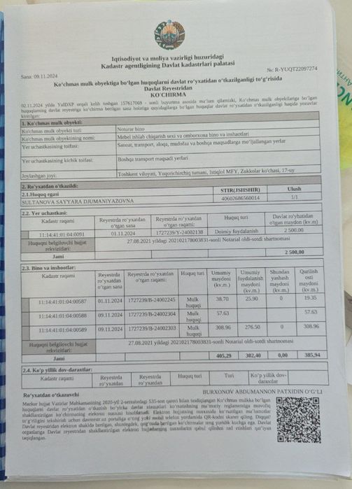 Yer 25 sotik, yangi ozbekiston