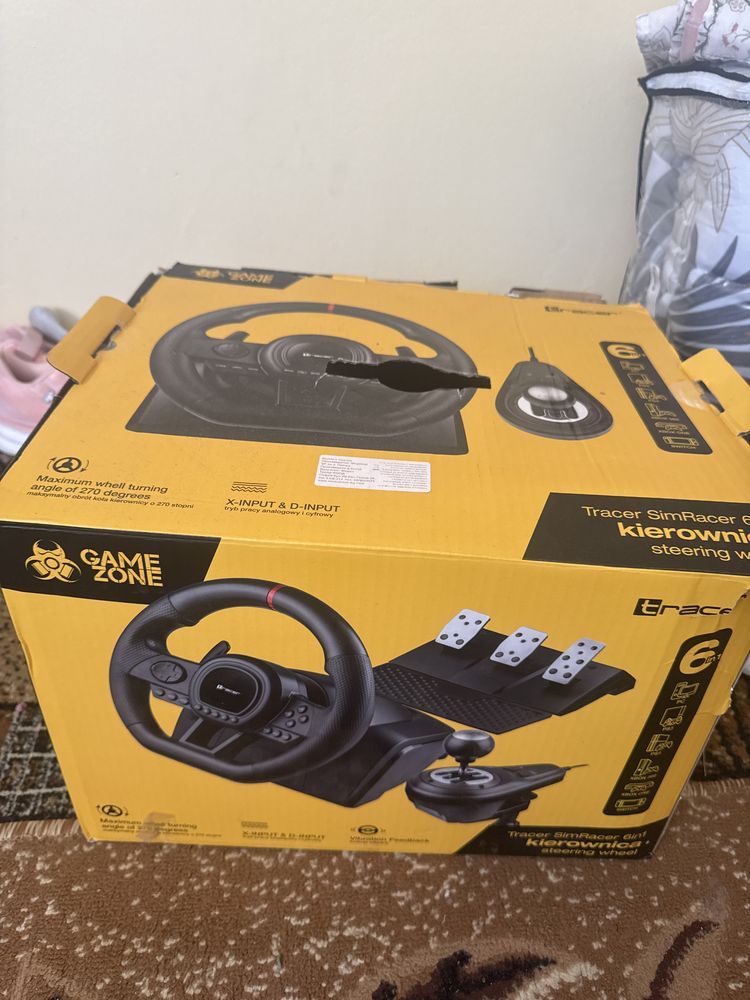 Волан за ps3,ps4,xbox 360,pc,xbox one, switch с педали скоростен лост