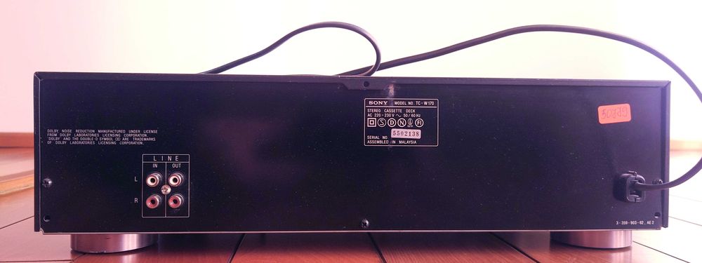 Sony TC-W170 ( двукасетен / двукасетъчен дек ) - за ремонт
