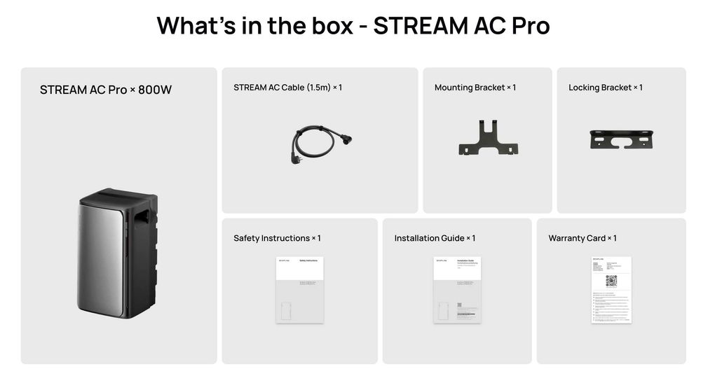 Baterie solara Ecoflow STREAM AC PRO (1.92kWh) plug-and-play la priza