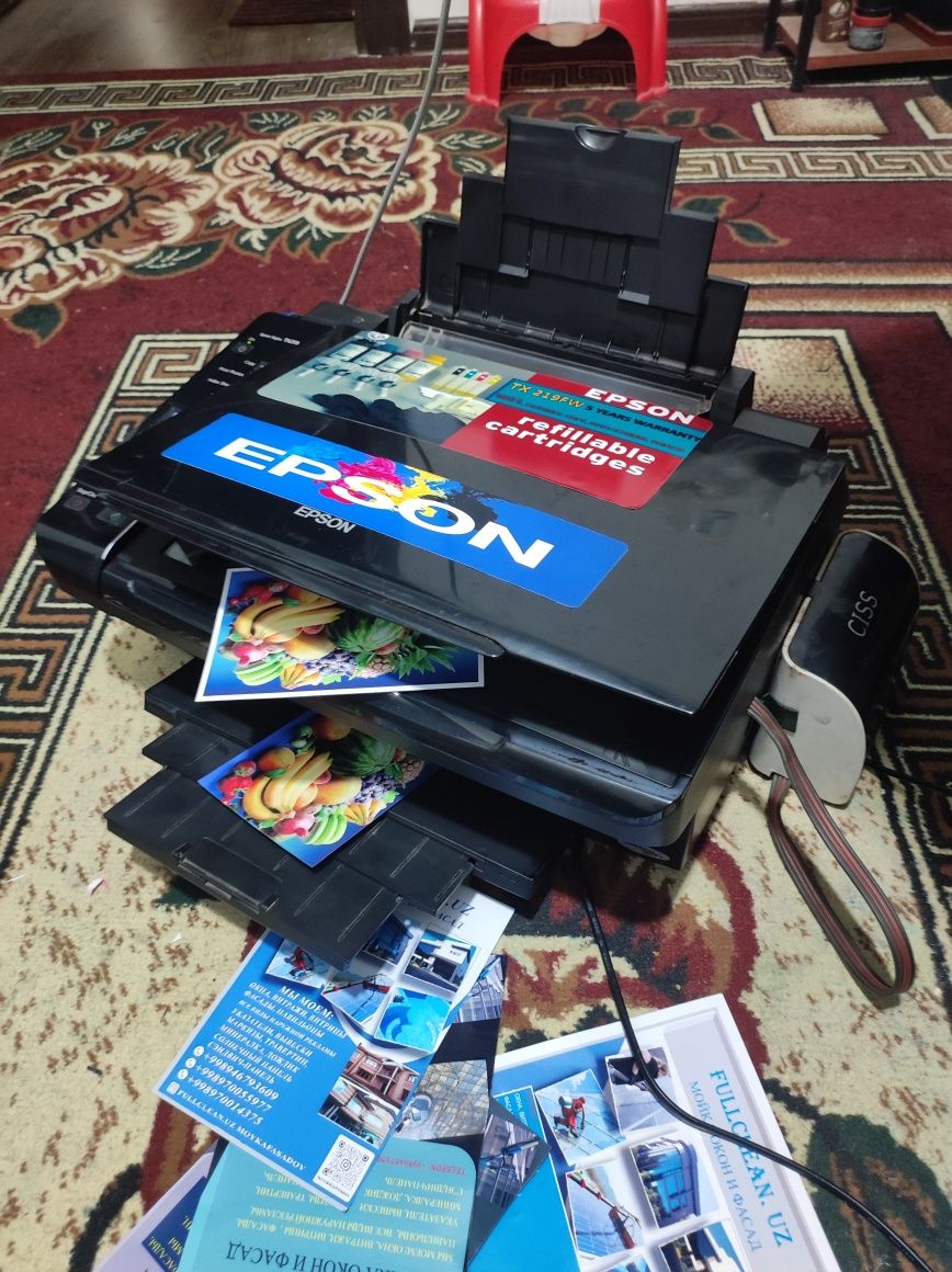 Epson tx 219 trivadnom-kopia skanerli rangli tezkor, dyuzi 100 %