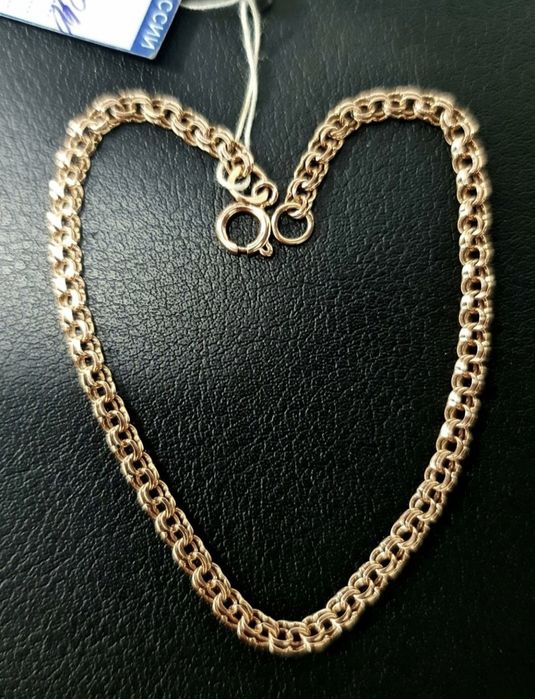 Золотой новый браслет 18 см