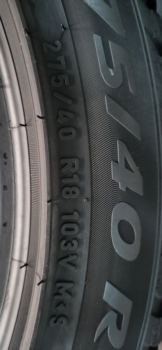 2 anvelope 275 40 18 pirelli winter sottozero 3 2023 6,8mm