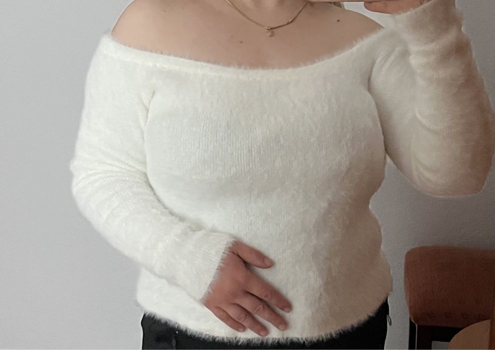 Блуза с паднали рамене