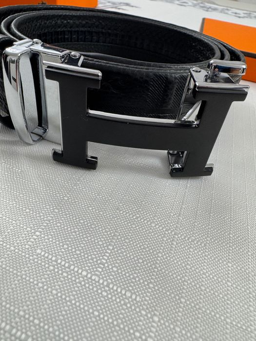 Hermes-Чисто нов мъжки автентичен колан с механизъм