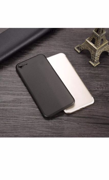Husa ULTRA SLIM 0,2mm Negru Mat iPhone 16 15 14 Pro 13 12 11 Pro,XS