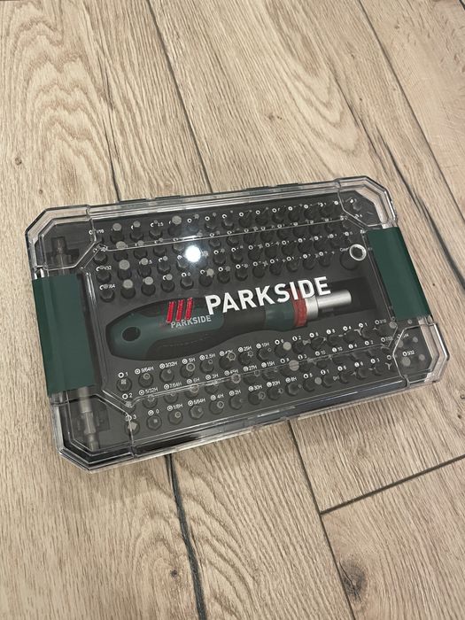 Set 115 bituri și şurubelniță cu clichet Parkside