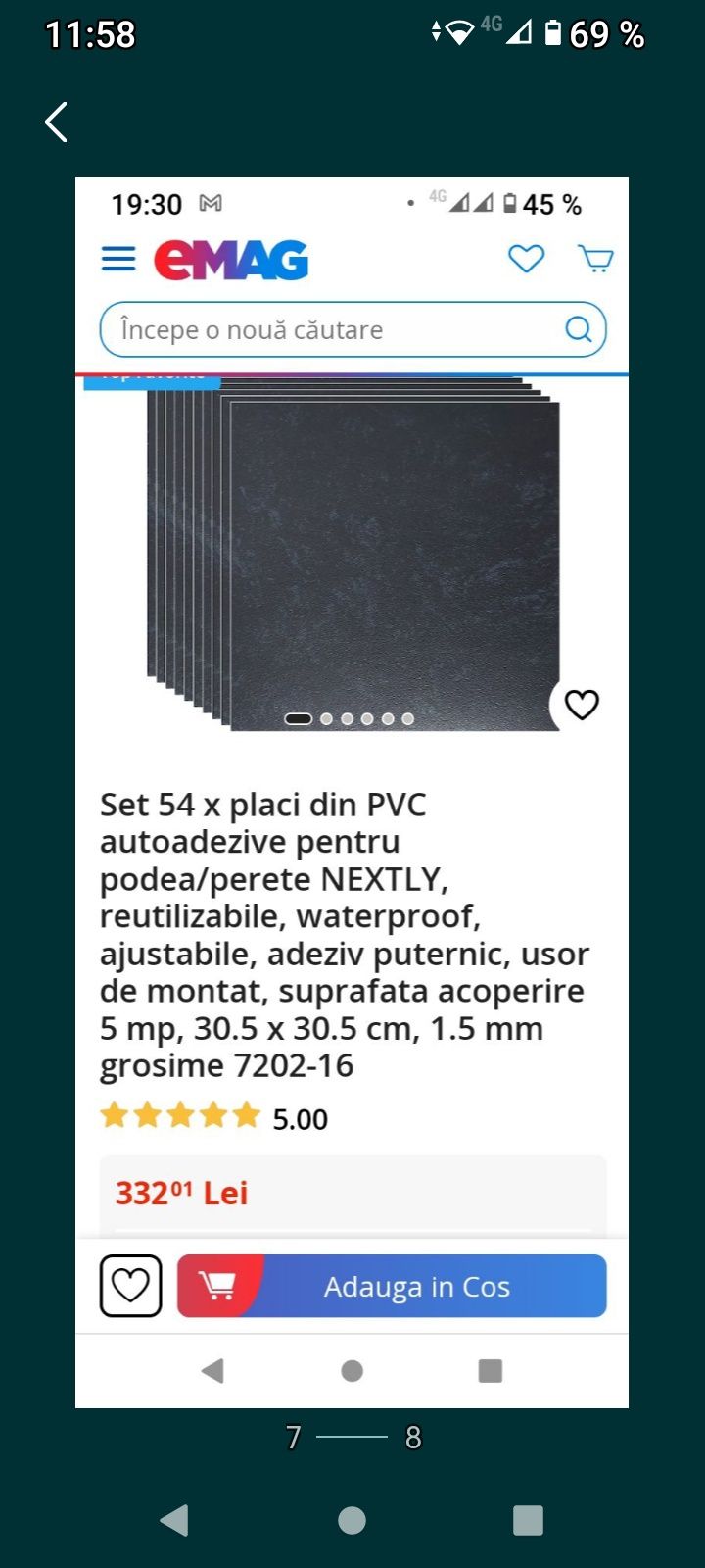 vând plăci pvc autoadezive