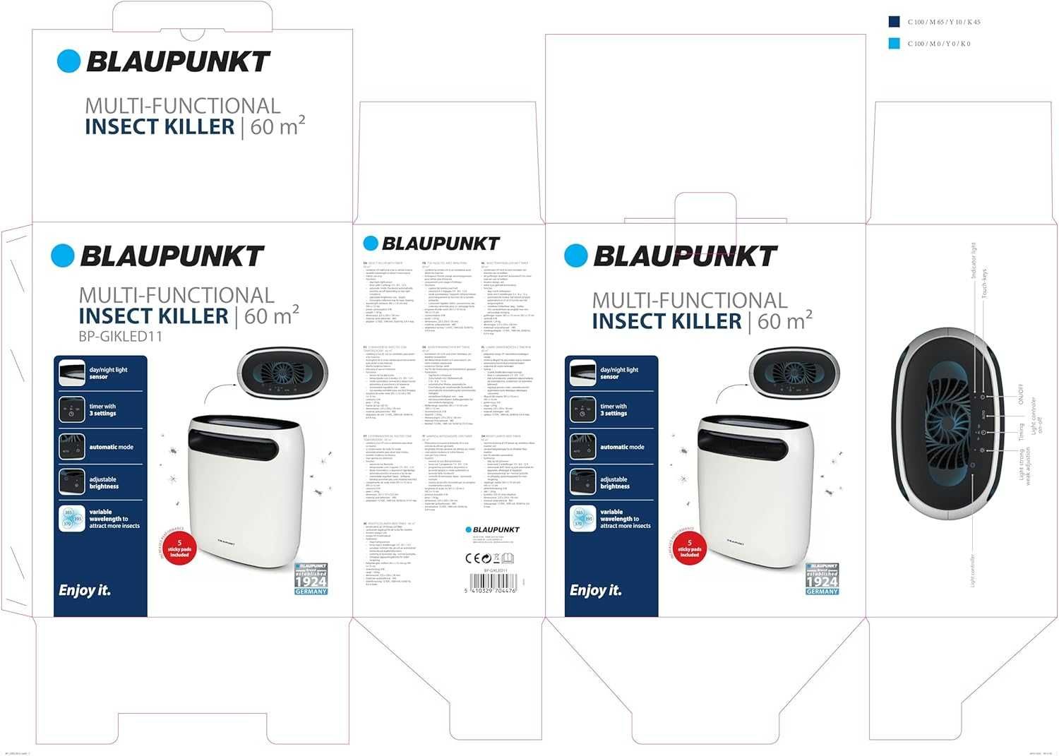 LED Унищожител НА НАСЕКОМИ Blaupunkt BP-GIKLED11