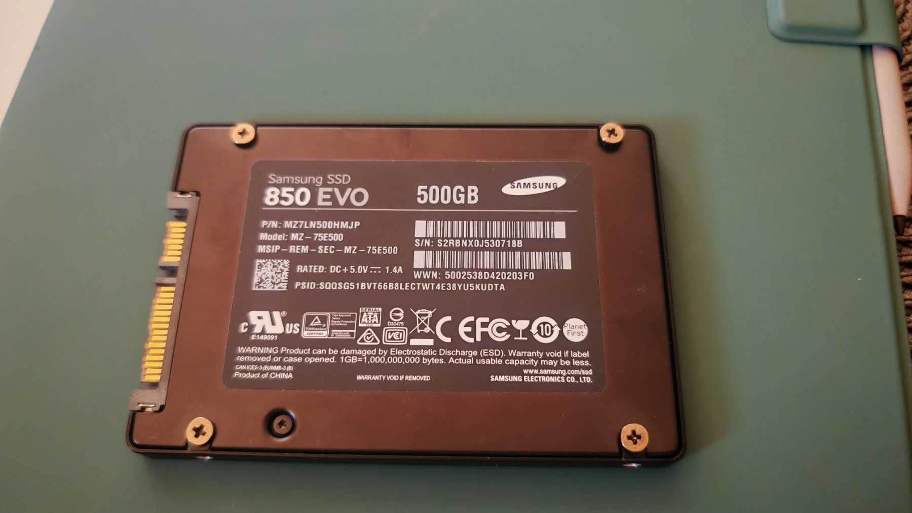 (SSD) Samsung 850 EVO, 500GB, 2.5", SATA III