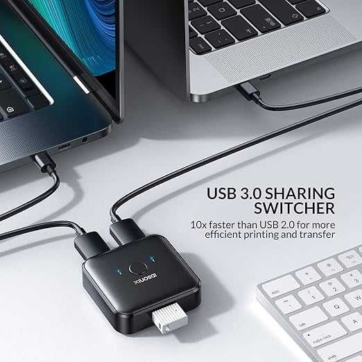 iDsonix USB 3.0 двупосочен превключвател-суитч