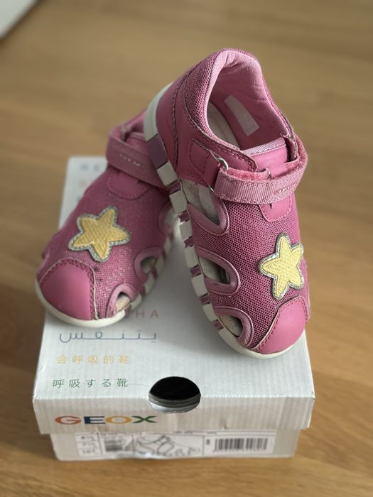 Sandale Geox, textil si piele ecologica, 25 EU, interior 15.7 cm