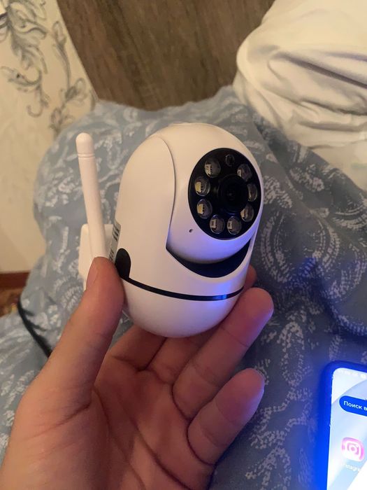 Камера с поворотом 260°. С микрофоном и динамиком.