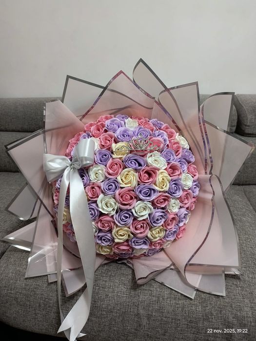 Buchet din trandafiri de săpun