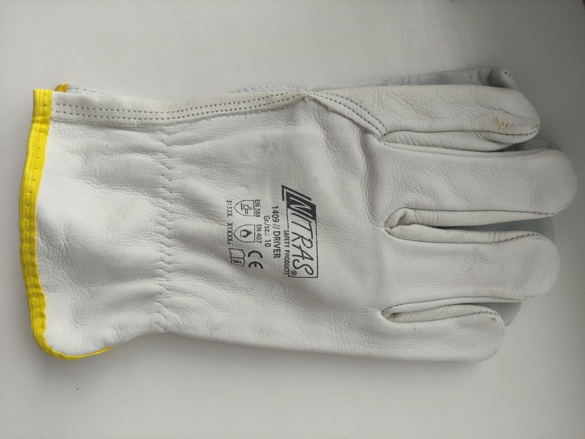Кожаные сэйфти перчатки