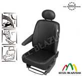 Husa auto scaun sofer microbuz imitatie piele DV1 L pentru Citroen Jumpy Fiat Scudo Ford Transit Mercedes Vito Opel Vivaro