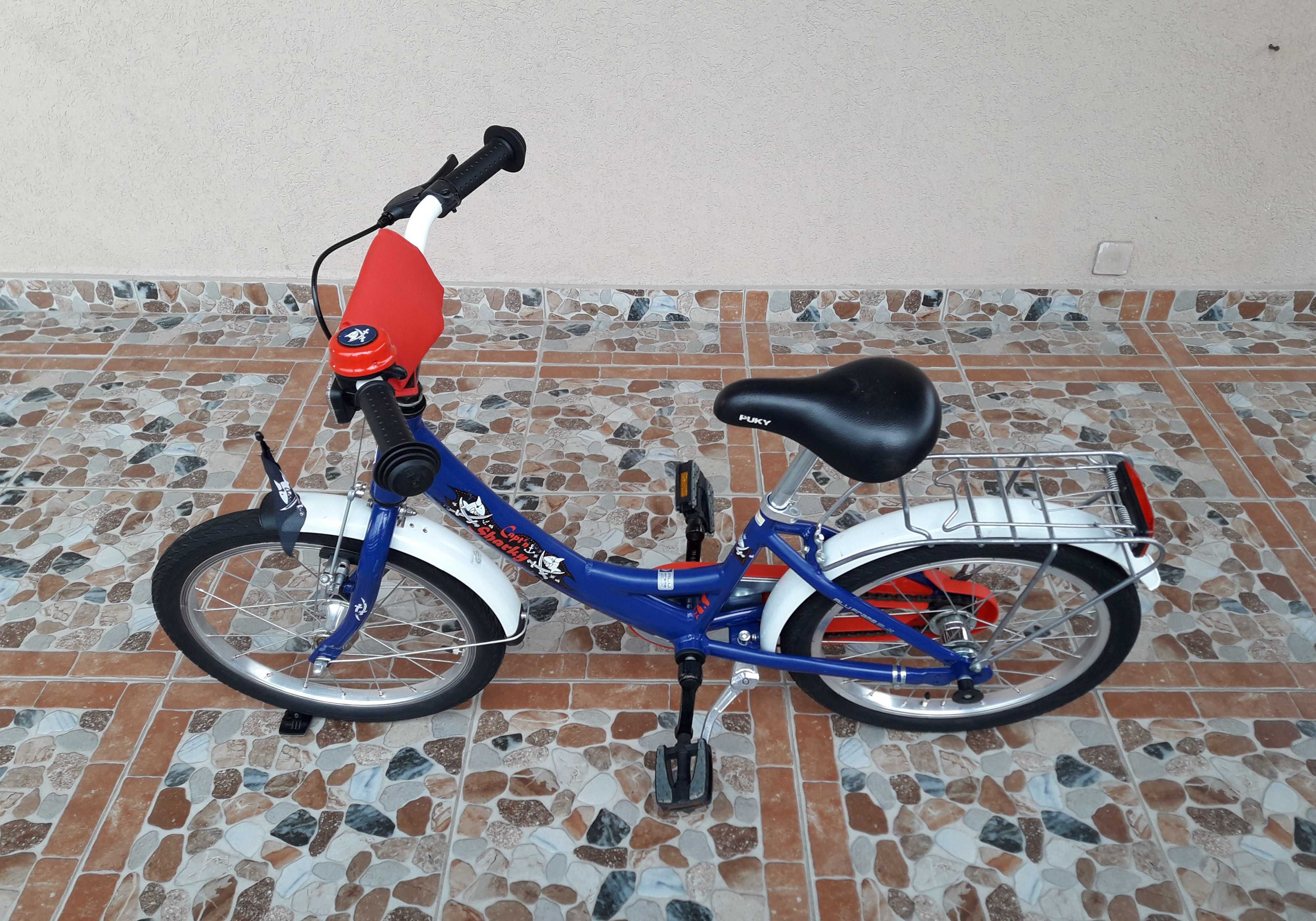 Bicicletă copii 18’ PUKY ZL 18-1 ALUMINIU Capt'n Sharky – albastră