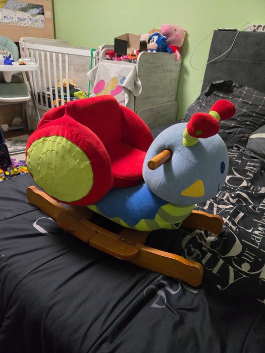 Плюшен Охлюв тип люлка в перфектно състояние