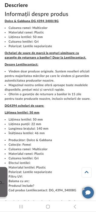 Ochelari de soare D&G