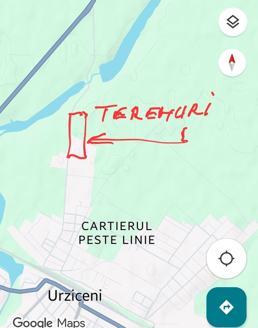 Locuri de casă teren intravilan suprafețe între 500 și 900 mp